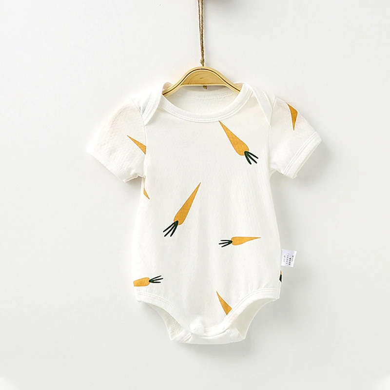 Summer Baby Rompers Baby Boys Girls Bodysuit Breathable Mesh Short Sleeve Newborn Infant Romper Clothes