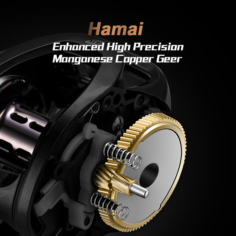 HIAW200 Baitcasting Reel Remsysteem Reel 9.5Kg Max Drag 11 + 1 BB 5.4/7.2 Gear Ratio High-speed Fishing Reel Baitcaster Reels