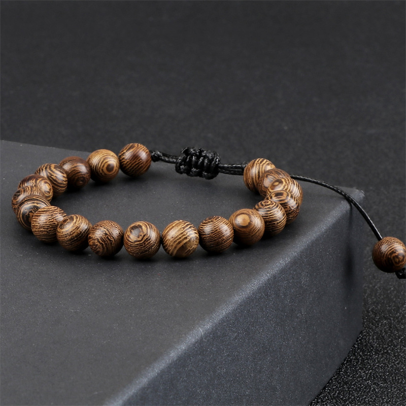Beads Bracelet Adjustable 8mm Black Onyx Lava Tiger Eye Natural Stone Men Bracelets Healing Yoga Jewelry Gift for Women Pulsera