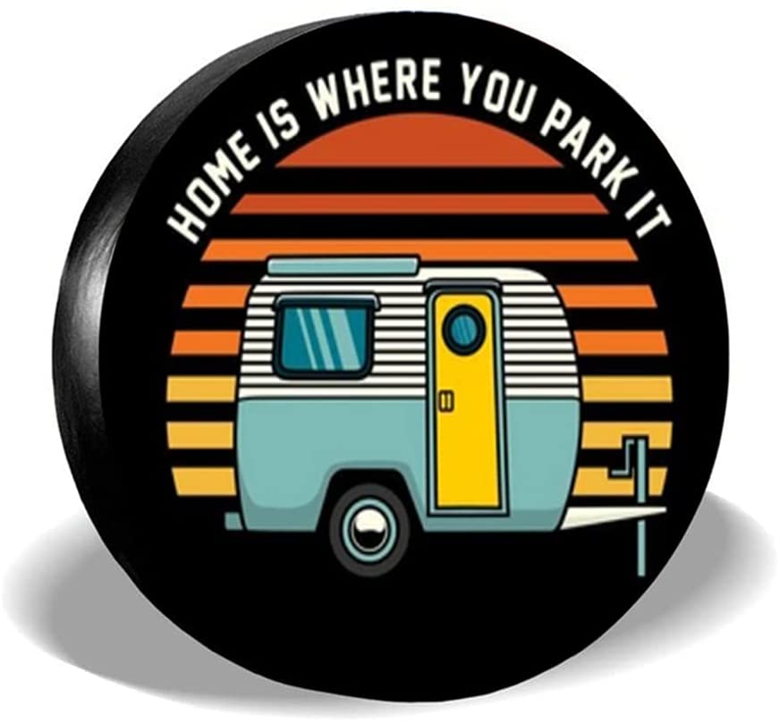 DSTARYZ Funny Campervan Spare Tire COVER CAR PVC Thickening Leather for Car, Trailer, RV, SUV, Truck and Many Veh