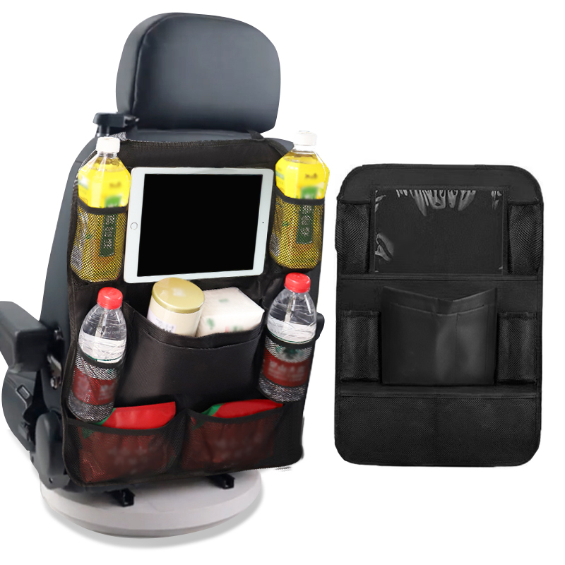 Car Back Seat Storage Bag 9 Pockets Auto Interior Organizer Space Saver Car Rear Seat Goods Stowing Tidying Bags