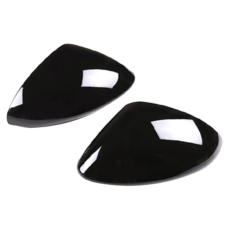 2 Pcs Glossy Black ABS For Alfa Romeo Stelvio 2017-2020 Rear View Mirror Cover Trim Car Accessories