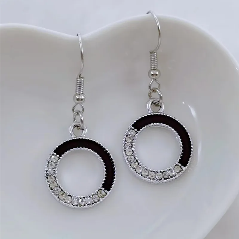 Love Earrings, Clover Alloy Pendant Earrings, Valentine's Day Love Number Lifetime, I Love You DIY Handmade Earring Gift