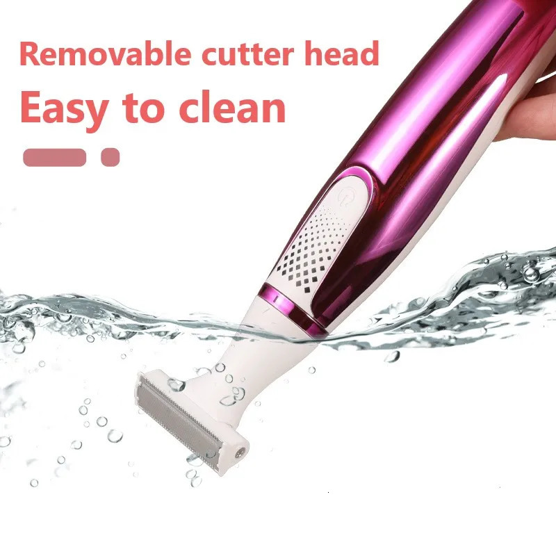6 in 1 Women Shaver Painless Hair Removal Epilator Shaving Machine Face Beard Eyebrow Nose Trimmer Body Electric Razor 240624