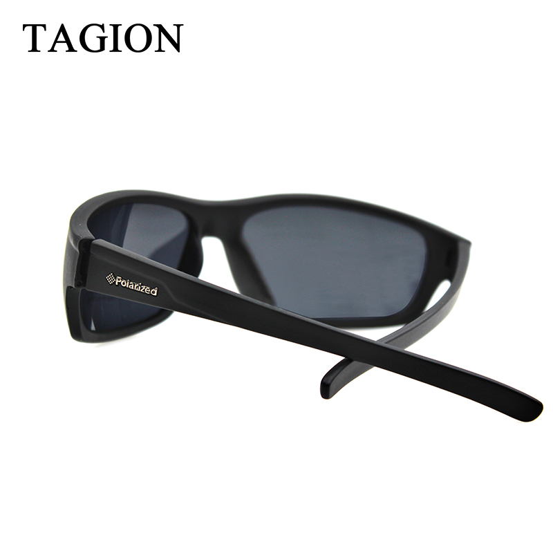 2024 TAGION Luxury Designer Brand Men's Sports Sunglasses Polarized UV400 Outdoor Eyewear Driving Lenses Black Glasses TG5104