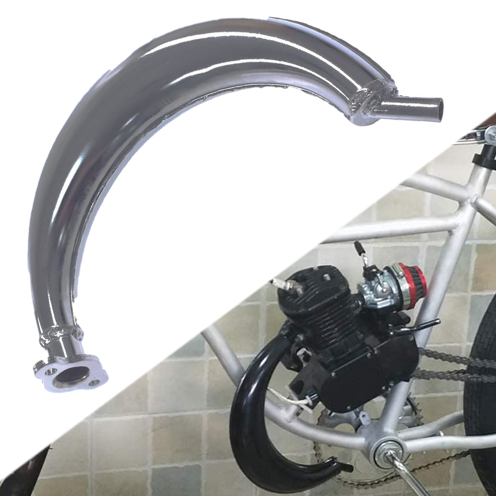 40mm Banana Muffler Exhaust Gasket Fits 49cc 50cc 60cc 66cc 80cc 2-Stroke Motorized Bicycle Bike Engine Motor Parts