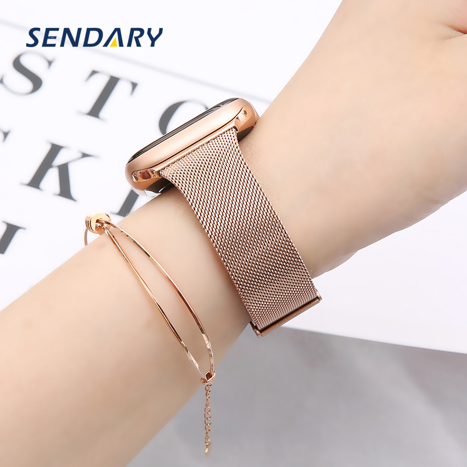 Slim Watch Band for Apple Watch SE 8/7/6/5/4/3/2/1 38MM 40MM 41MM Metal Bracelet Loop Strap 42MM 44MM 45MM Wrist Watchband