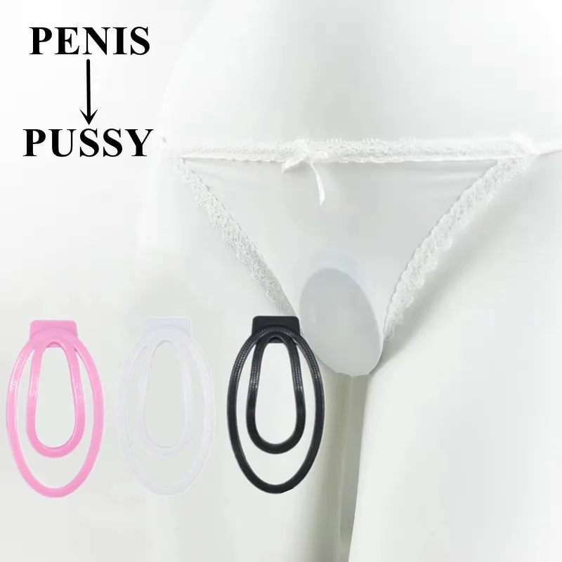 FUFU Clip Panty Chastity For Sissy Adult Mimic Female Pussy Penis Device Light Trainingsclip Cock Cage Sex Toys Clearance Price