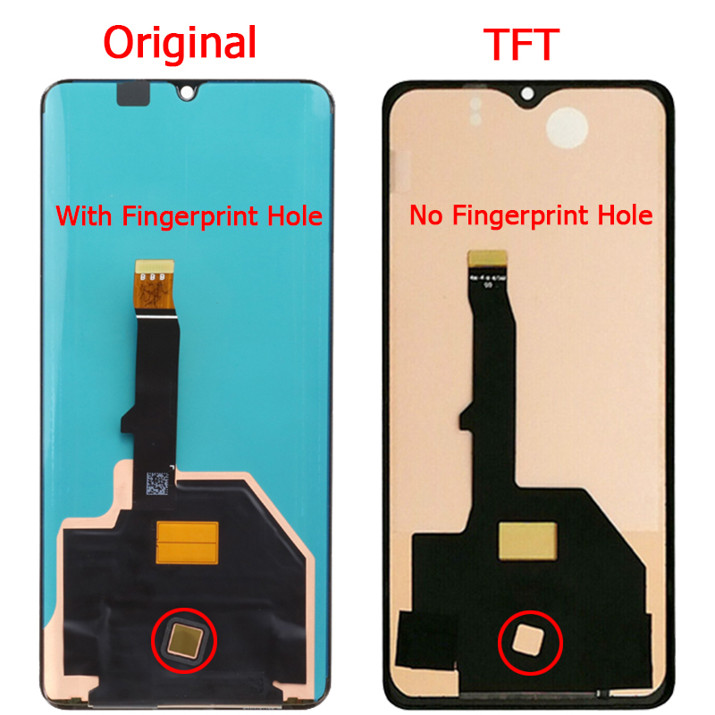Original P30 Pro LCD For Huawei P30 Pro Display LCD With Frame 6.47" VOG L04 L09 L29 TL00 Touch Screen Digitizer Panel Assembly