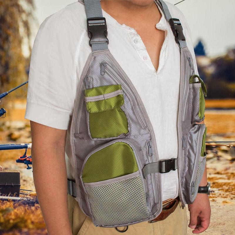Outdoor Motorcycle Riding Vest Breathable Padded Fishing Life Vest Superior Bearing Life Safety Jacket Sailing Waistcoat Utility