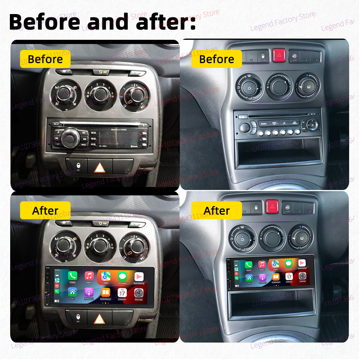 For Citroen C3 Picasso Tendance 2009-2017 1 Din Radio Android Car Multimedia Stereo Head Unit Carplay Autoradio GPS Navigation