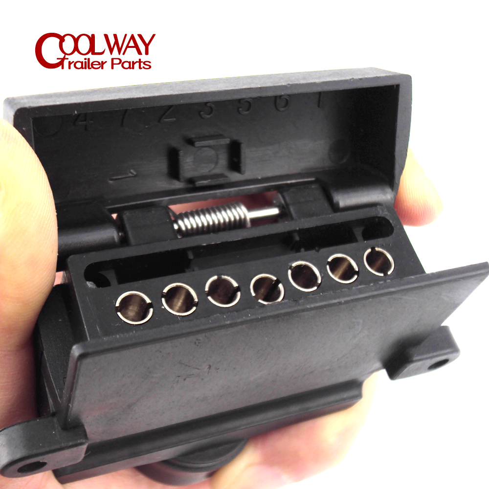 Trailer 7 Pin Flat Male Female Plug Socket Connector Motorhome Car Auto Truck Boat CaravanRV Parts Camper Accessories