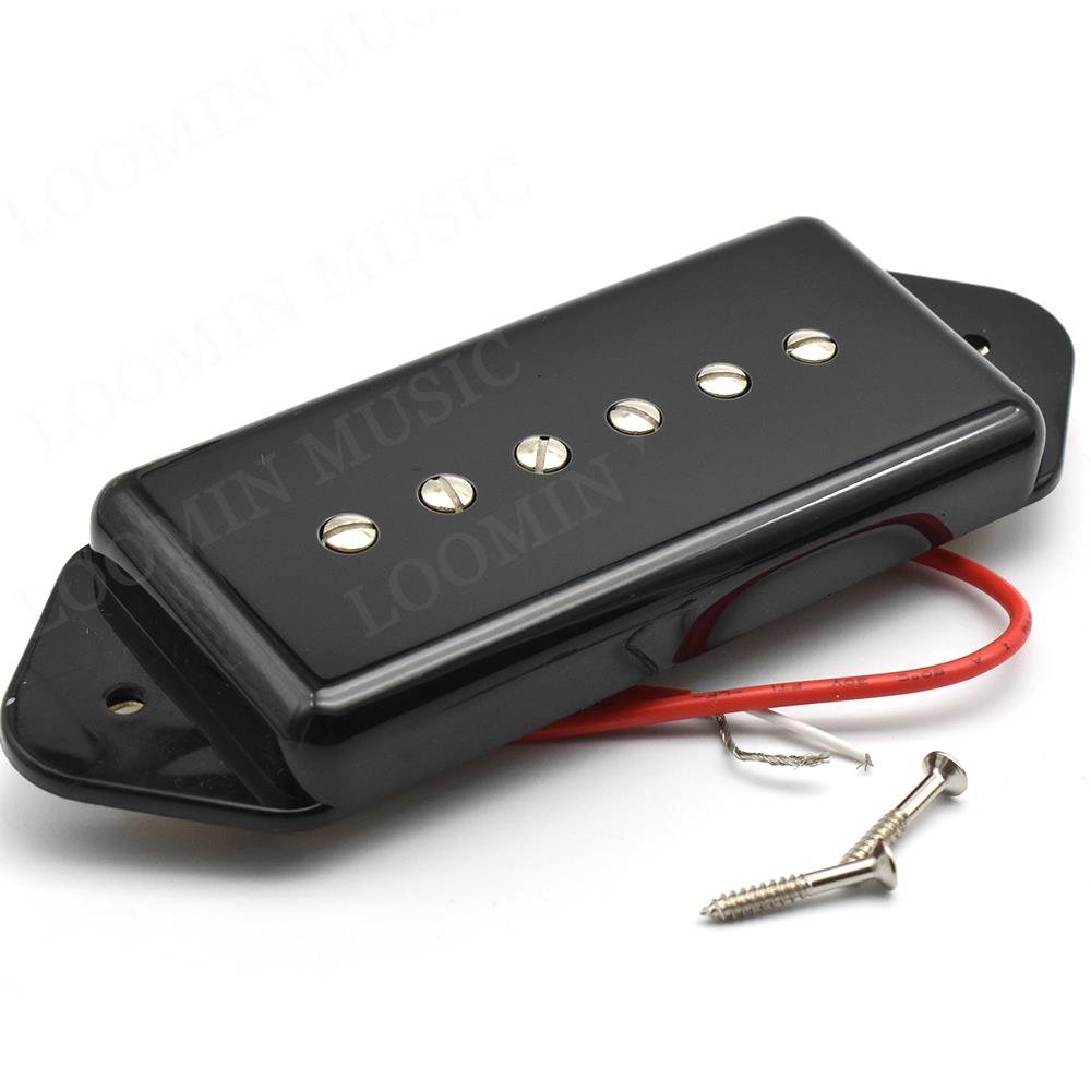 Alnico 5 P90 Guitar Single Coil Pickup Dog Ear Soapbar Pickup Neck Bridge Pickup for Electric Guitar