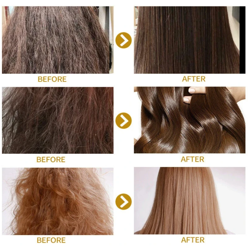 PURC Magical Keratin Hair Mask 5 Seconds Fast Repair Damaged Frizzy Soft Smooth Shiny Deep Nourish Straightening Hair Scalp Care