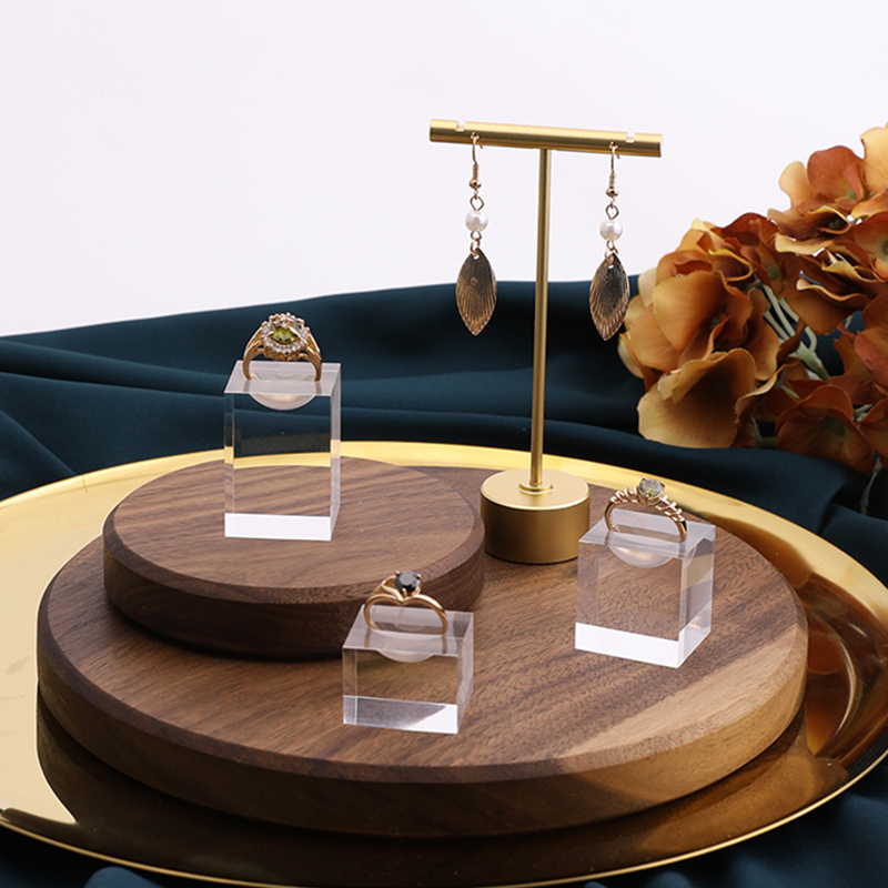 Acrylic rings display stand for ring holder jewellery jewelry organizer stands holders set case for lady's men's rings display