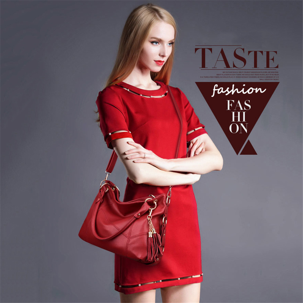 White Leather Tassel Luxury Handbags Women Bags Designer Ladies Hand Crossbody Bags For Women Shoulder Bag Big Casual Tote Sac