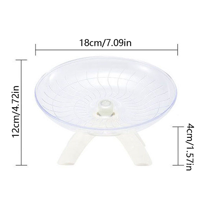Pet Hamster Flying Saucer Exercise Squirrel Wheel Hamster Mouse Running Disc
