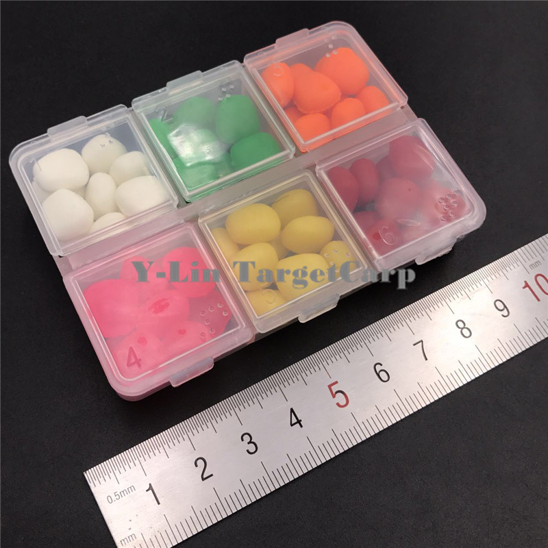 60 Pcs Carp Fishing Corn Assorted In 1 Box 6 Colors Floating Artifical Pop Up Baits Fishing Lures Box Accessories Of Fishing
