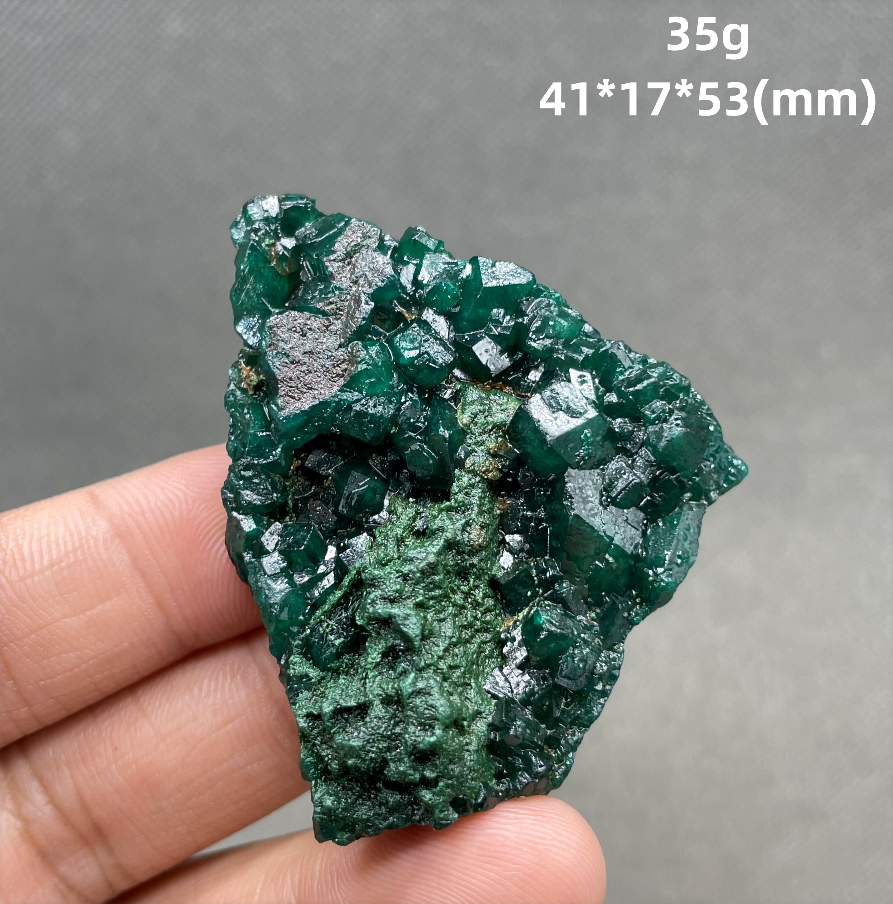 Very rare! 100% Natural Congo green Dioptase Mineral specimen stones and crystals quartz