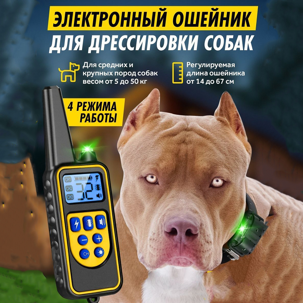 Dog Shock Collar with Remote -Dog Training Collar for Large Medium Small Dogs Waterproof Rechargeable E Collar wit