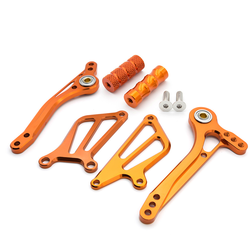 CNC Footpeg Rearset Rear Brake Gear Shift Lever + Wing For Kawasaki Ninja ZX6R ZX-6R ZX636 2005 2006 2007 2008 Motorcycle Parts