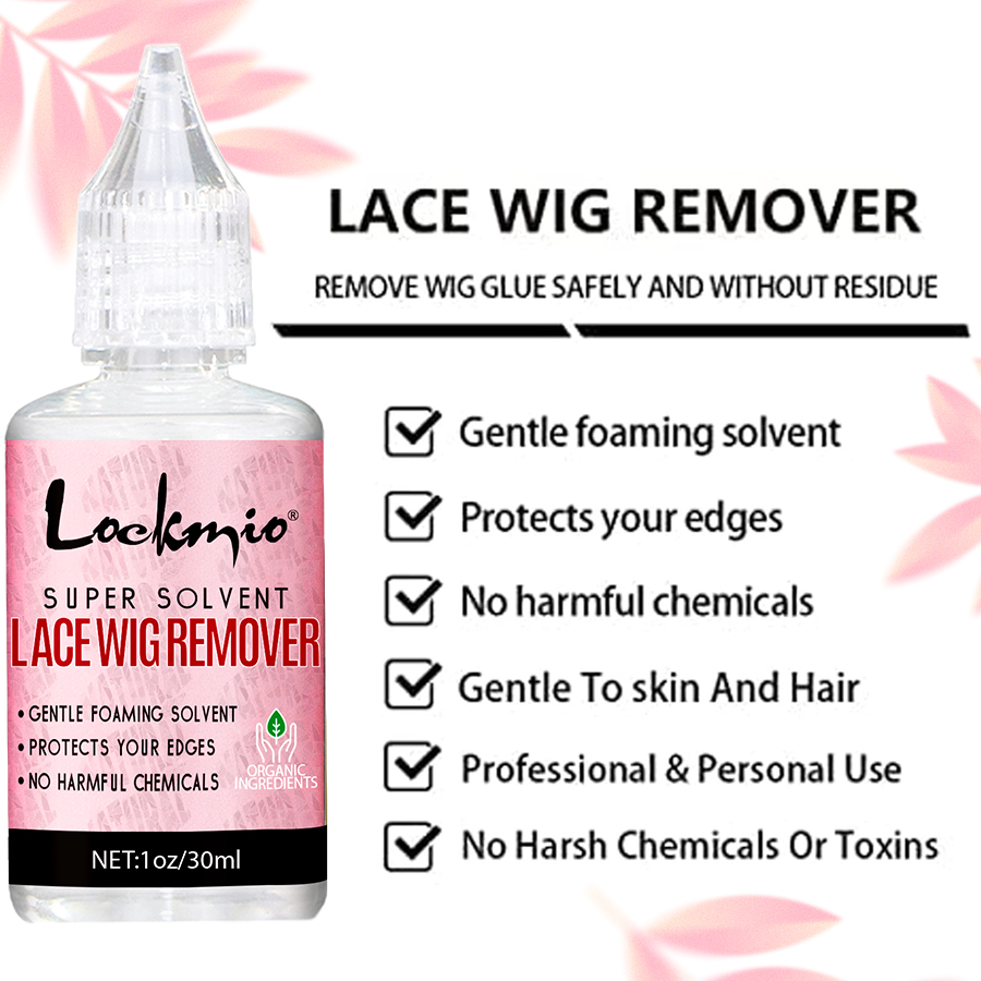 LOCKMIO 1fl.oz Wig Glue Remover Foaming Solvent for Quickly Dissolves Toupee Adhesive Hairpiece Lace Bond Dissolve Products