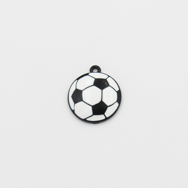 Wholesale 21mm 30pcs/bag Full Enamel Basketball, Volleyball, Football, Rugby, Tennis,Baseball Small Charms /Pendants