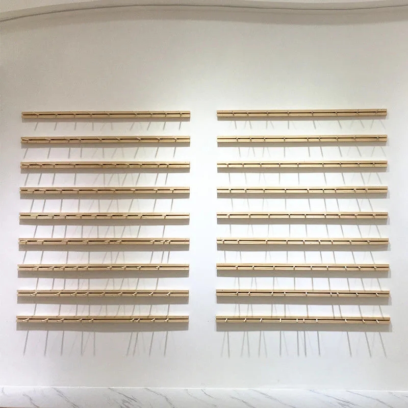 Wooden Earrings Necklace Jewelry Hanger Organizer Storage Display Jewelry Shop Slide Splicing Wall-mounted Wall Dedicated Decor