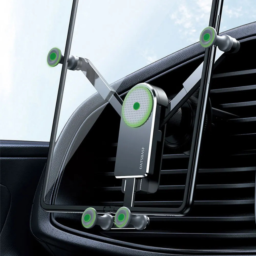 Car Auto Air Vent Phone Holder Gravity Meta Case Stand Cover for Samsung Galaxy Z Fold 2 3 4 S21 S22 S23 Plus ZFold Fold4 Fold3