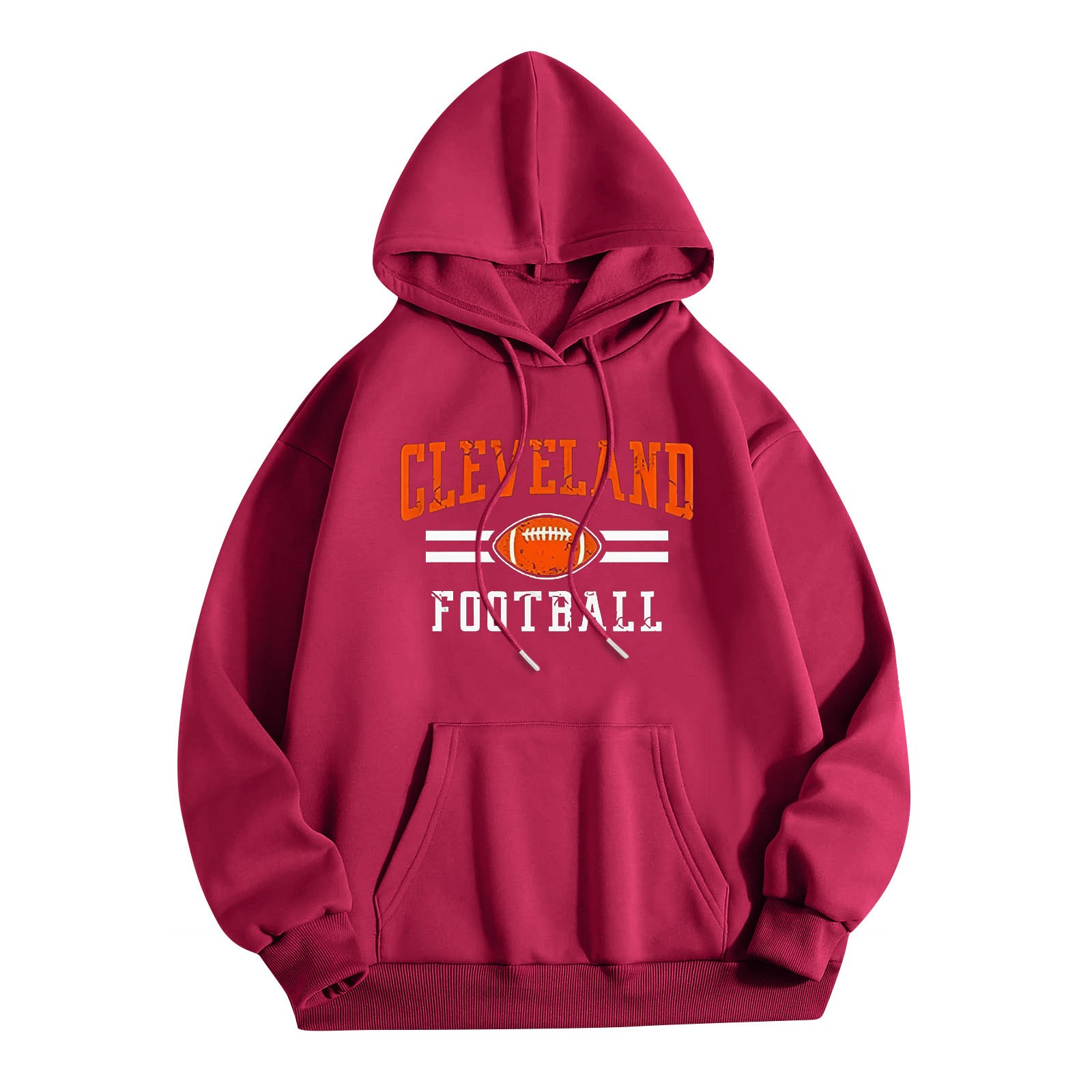 Womens Sweatshirts Oversize Letter Print Graphic Away Rugby Jersey Hoodies Adult Outwear Shirt Pullover Long Sleeve Blouses