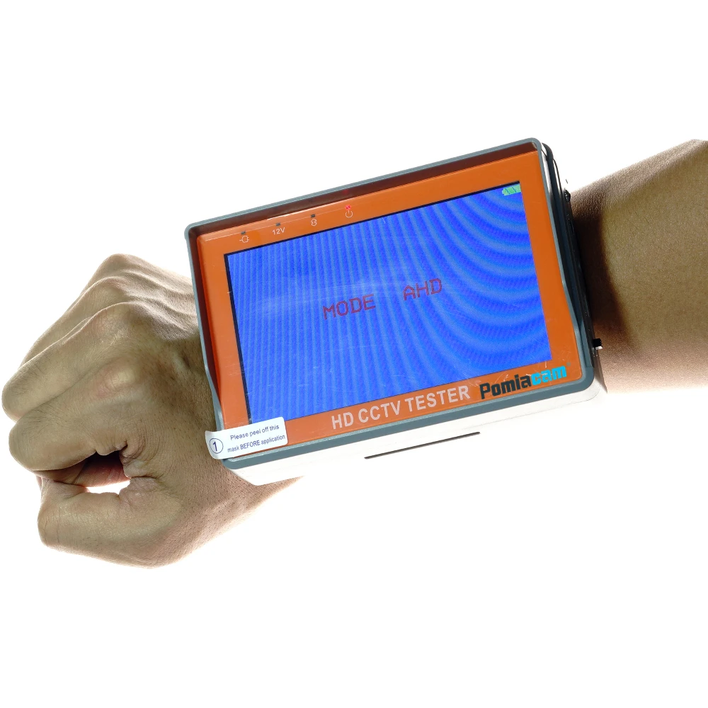 5/4.3 Inch 5/8MP CCTV Camera AHD Tester Monitor TVI CVI CVBS Tester Monitor HD Display Portable Video Tester with LED