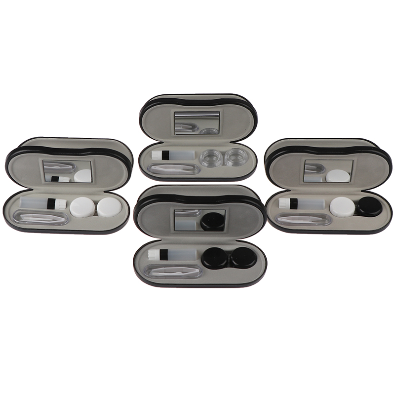 Handmade Creative Dual Use Glasses Case Double Layer Box Multi-purpose Contact Lens Boxes For Men Women Unisex