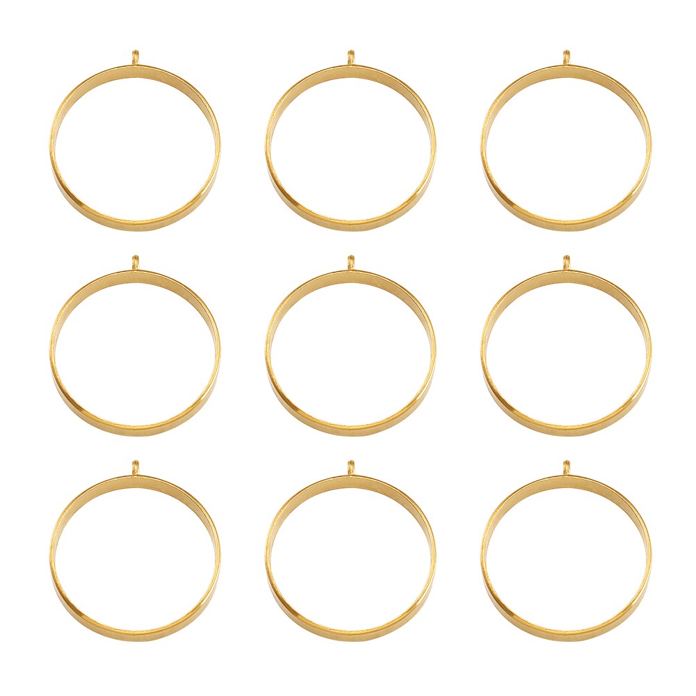 10pcs Alloy Open Back Bezel Geometric Pendant Teardrop Oval Round Blank Frame Charm Pressed Flower Resin Mold DIY Jewelry Making