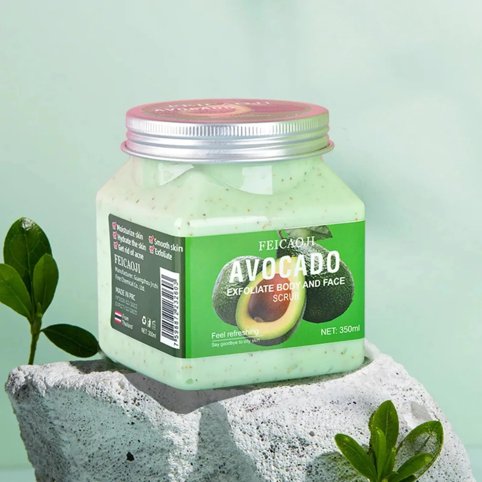 Shea Butter Exfoliating Body Scrub Skincare Exfoliant Cream for Body Bath Salt Back Foot Hand Body Exfoliator Skin Care Products 240624