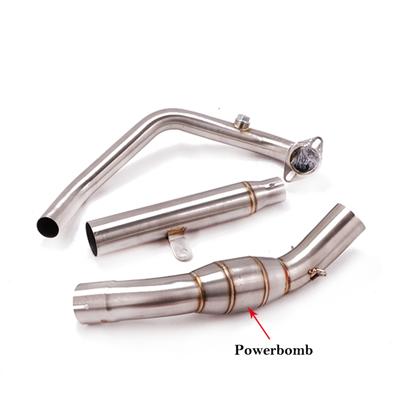 Full System For Cfmoto NK250 250SR 250SS NK300 300SR 300SS Motorcycle Muffler Exhaust Muffler Escape Front Mid Connect Link Pipe