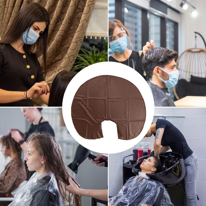 Hair Dye Shawl waterproof Hair Cut Mat Neck Protector Wrapped Hairdressing Collar Adjustable Cape for Hair Dyeing Hair Braiding