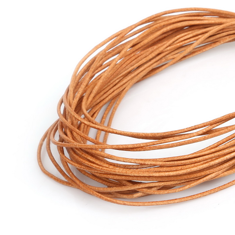 5 Meter Natural Color Real Genuine Leather Cord Round Rope String For DIY Necklace Bracelet Jewelry Cord Dia 1/1.5/2/3mm