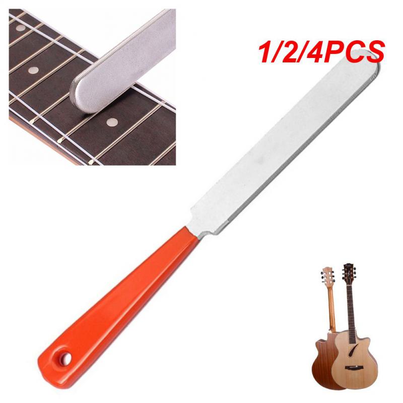 1/2/4PCS Hot Sale Slotting Files Sturdy Wear-resistance Metal Guitar Fret Crowning File Electric Guitar Fret Nut for Repair