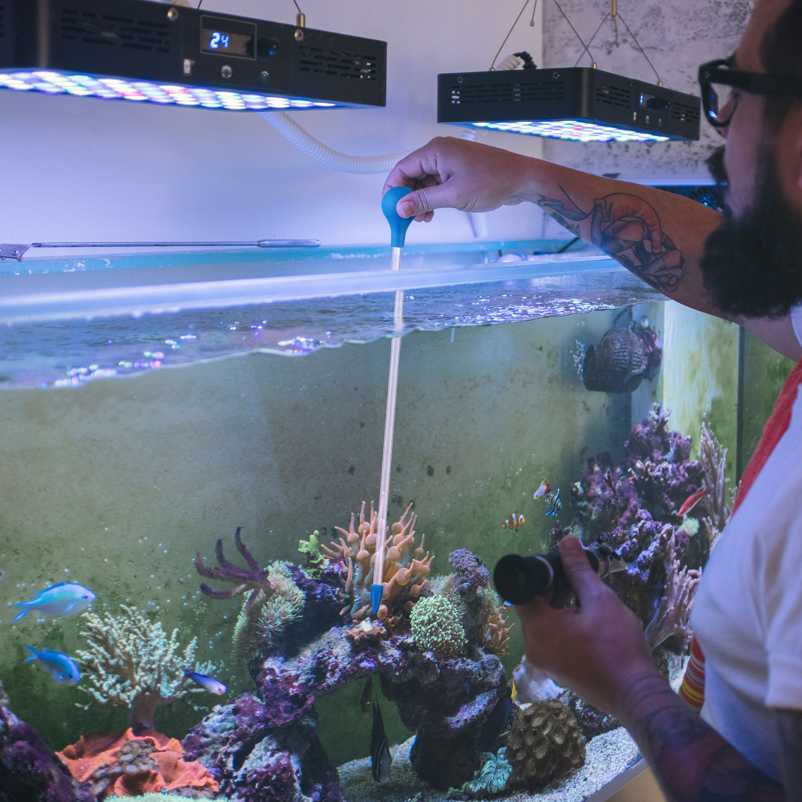 Fish Bowl Coral Feeder Syringe Tube Feeding Tool Aquarium Liquid Dispensing