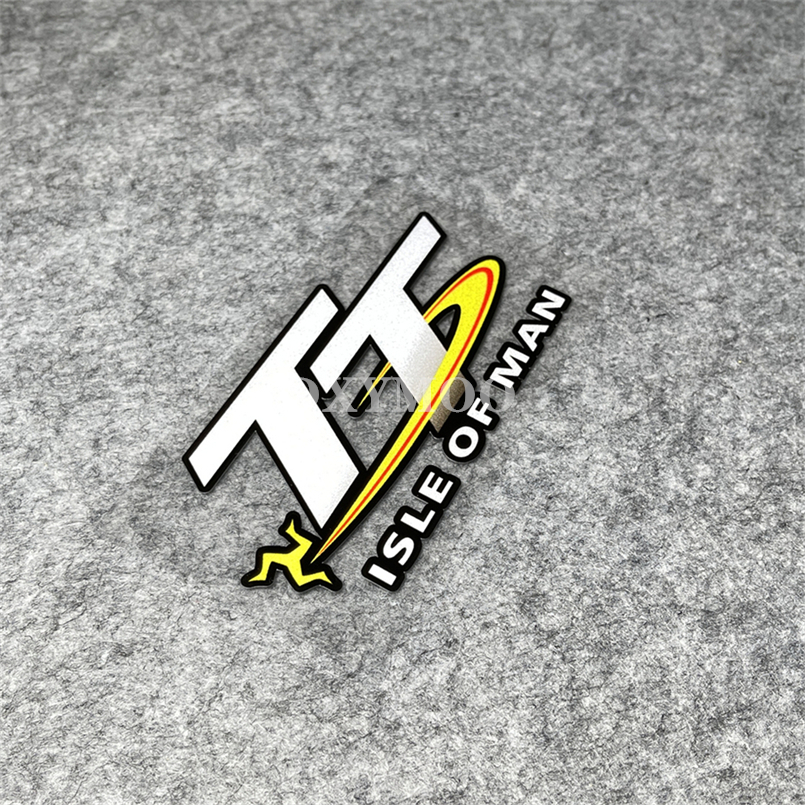 Car Stickers Applique Motorcycle Helmet Racing Bike Decal Tape or TT Isle of Man