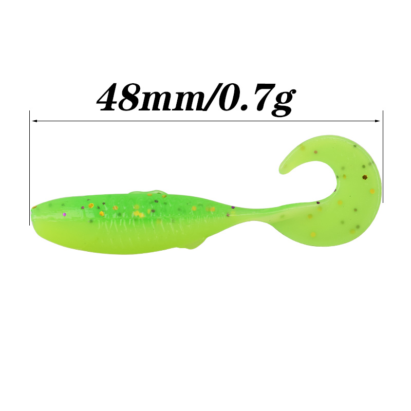 20pcs/Lot Silicone Small Fish Soft Baits 47mm 0.7g Jigs Wobbler Worm Fishing Lures Artificial Swimbait Tackle for Bass Pike Carp