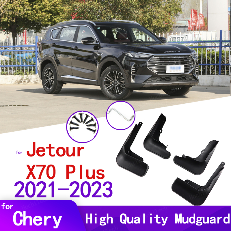 4pcs Mud Flaps For Chery JETOUR X70 PLUS 2021 2022 2023 Mudflaps Splash Guards Mud Flap Front Rear Mudguards Fender