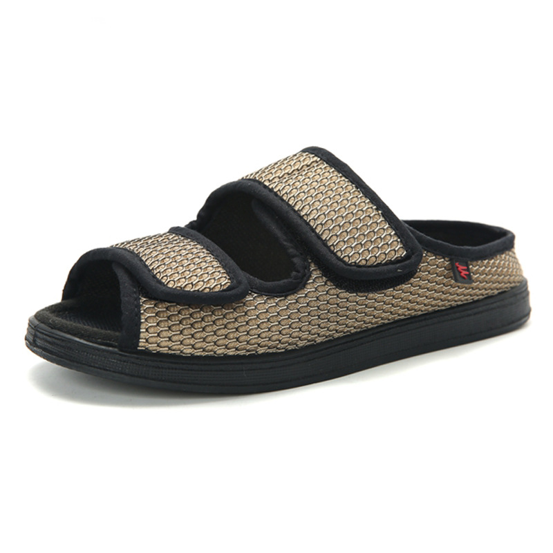 Adjustable Elderly Widened Shoes Pregnant Diabetes Patient Feet Swelling Thumb Valgus Deformity Bigfoot Shoes Breathable Unisex