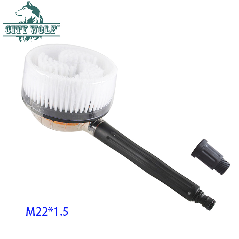 car Washer Rotatable Circular Brush Type With M22 connector high pressure washer car window cleaning accessories City Wolf