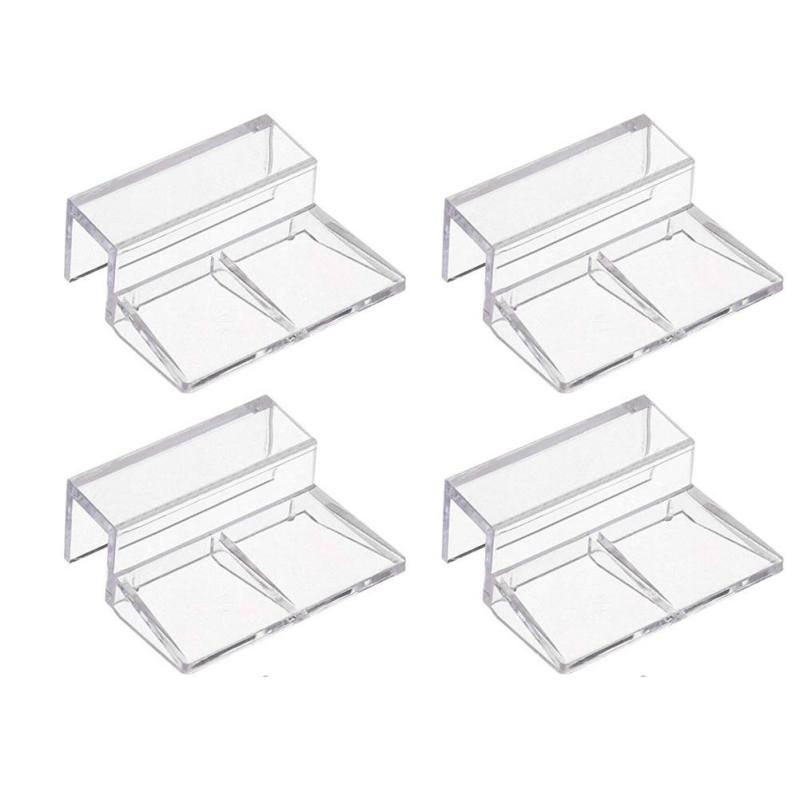 4pcs Fish Tank Acrylic Cover Holder Fish Tank Glass Cover Support Holders Fish Tank Cover Plate Bracket Aquarium Accessories