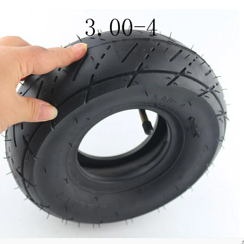Scooter Tyre Tube 3.00-4 Tire Wheels Fits Mini 2 Stroke Quad ATV Motor Bike Parts (10''x3'', 260x85) For Razor Pocket E300 E325