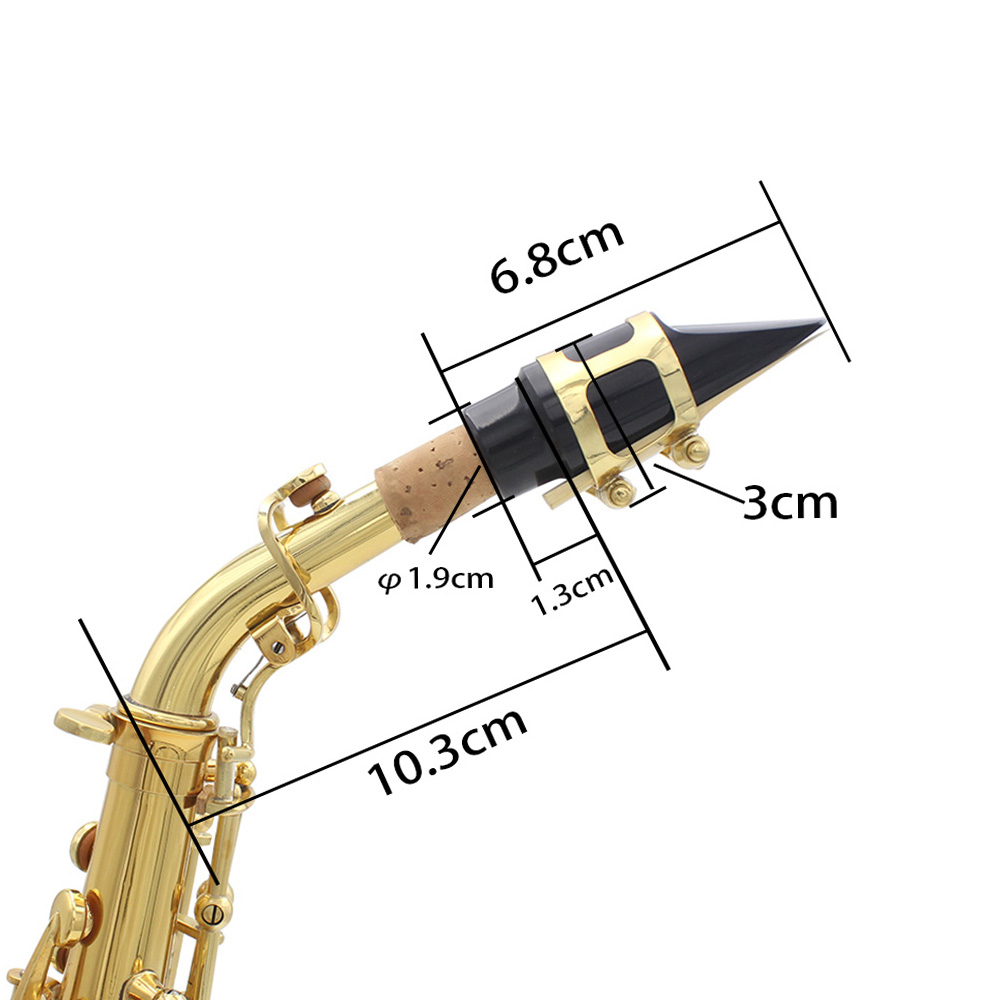 Brass Bb Bend Althorn Soprano Saxophone Sax Pearl White Shell Buttons Wind Instrument with Case Gloves Cleaning Cloth Belt