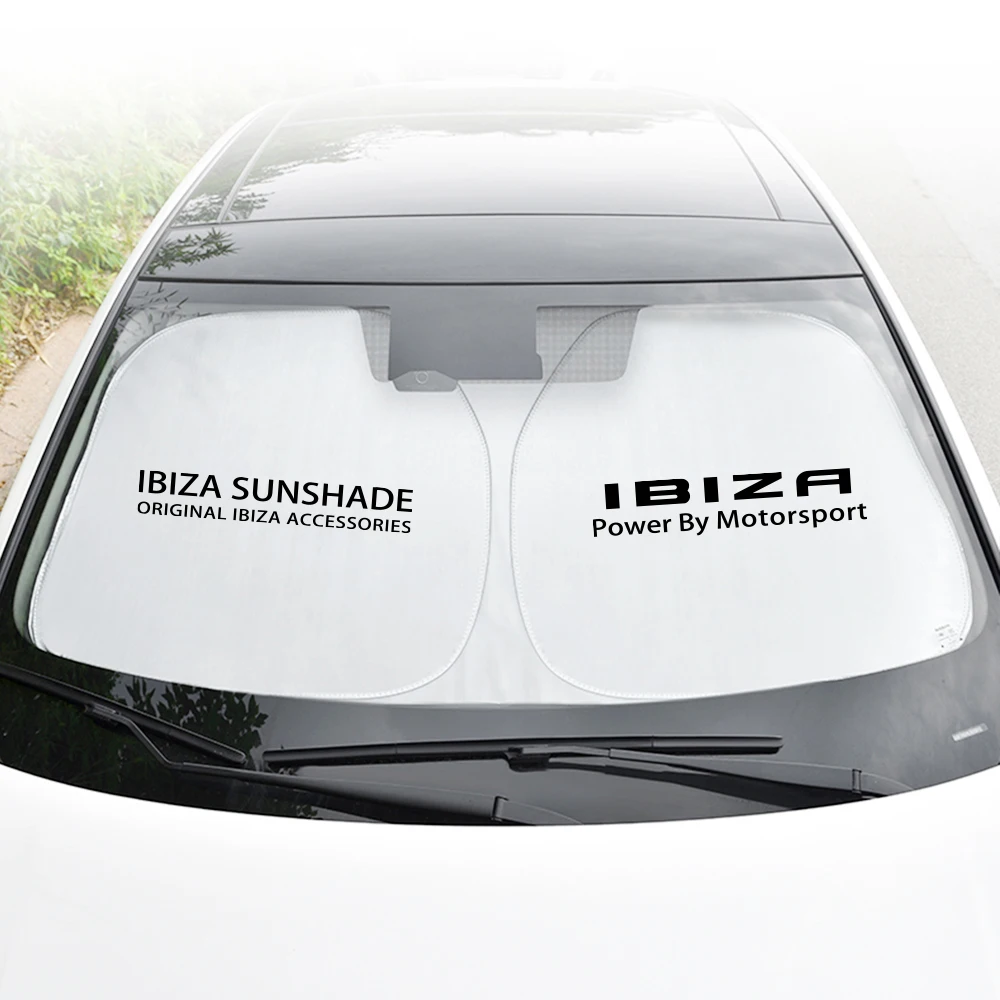 Car Windshield Sunshade Cover Auto Accessories For Seat Ibiza 6F 6L 6J 2011 2010 MK3 6K 2018 IV 2003 2023 MK4 ST Knob KJ MK5