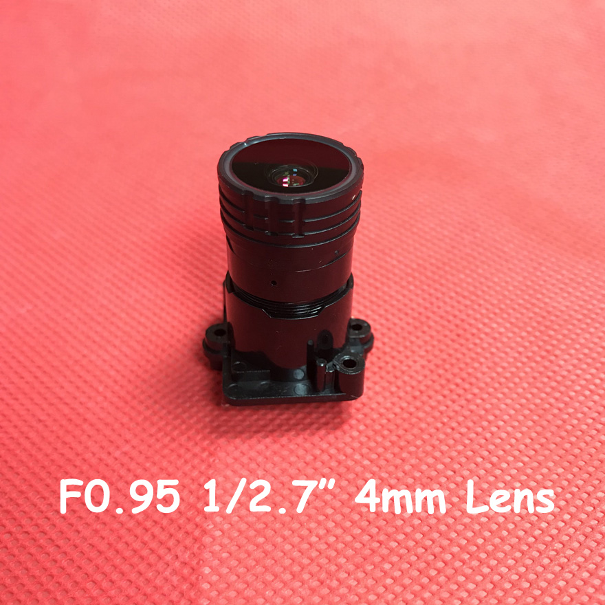 2.0 Megapixel F0.95 Aperture M16 Mount Fixed Iris Cctv Lens IR Filter 1/2.7Inch 4Mm 6Mm Starlights Hd Surveillance Protection