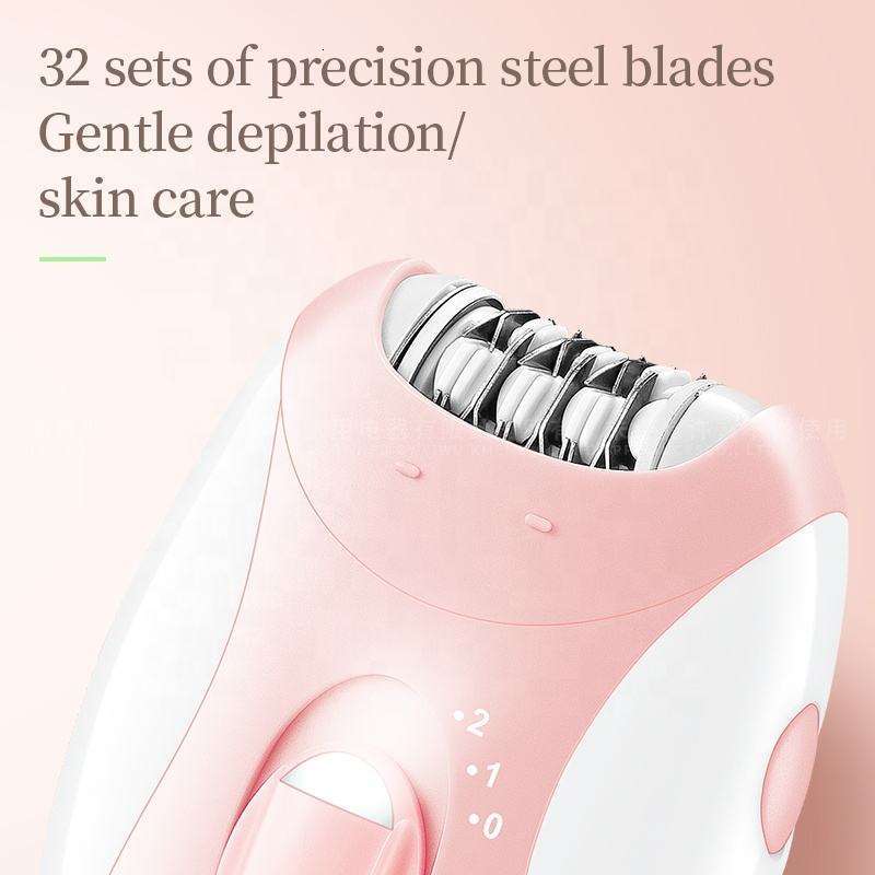 Kemei Women Epilator Electric Removal Facial Body Lady Bikini Legs Arms Armpit Hair Remover Underarms Rechargeable F624-40